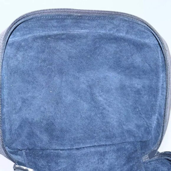GUCCI Vanity Cosmetic Pouch Suede Navy - Picture 11 of 16